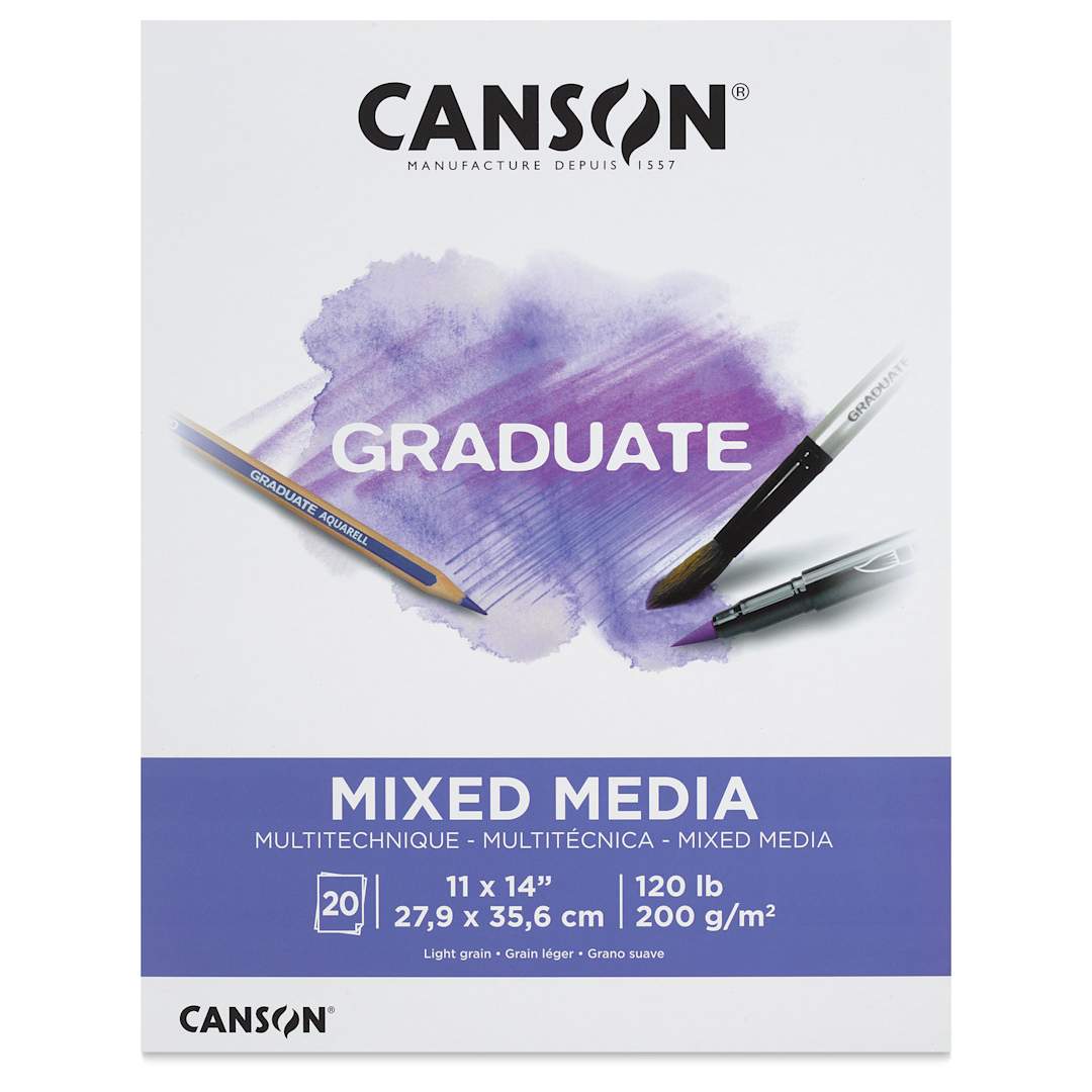 Open in modal - Canson Graduate Mixed Media Pad - 11" x 14", front cover