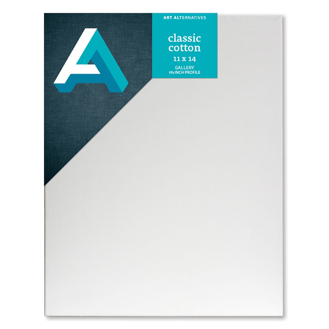 Open in modal - Art Alternatives Classic Cotton Stretched Canvas, Gallery, 1-3/8 in Profile, 11 x 14