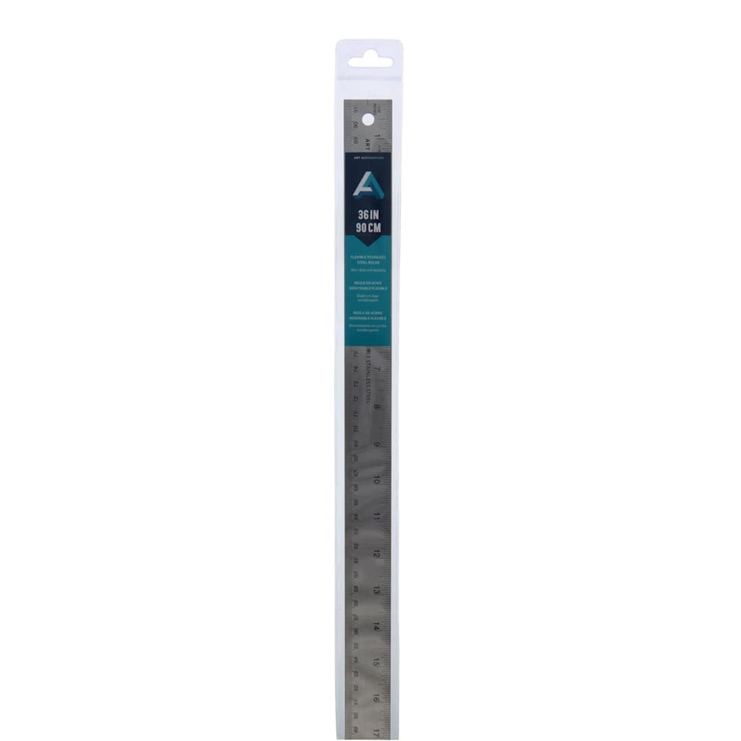 Open in modal - Art Alternatives Flexible Stainless Ruler, 36"