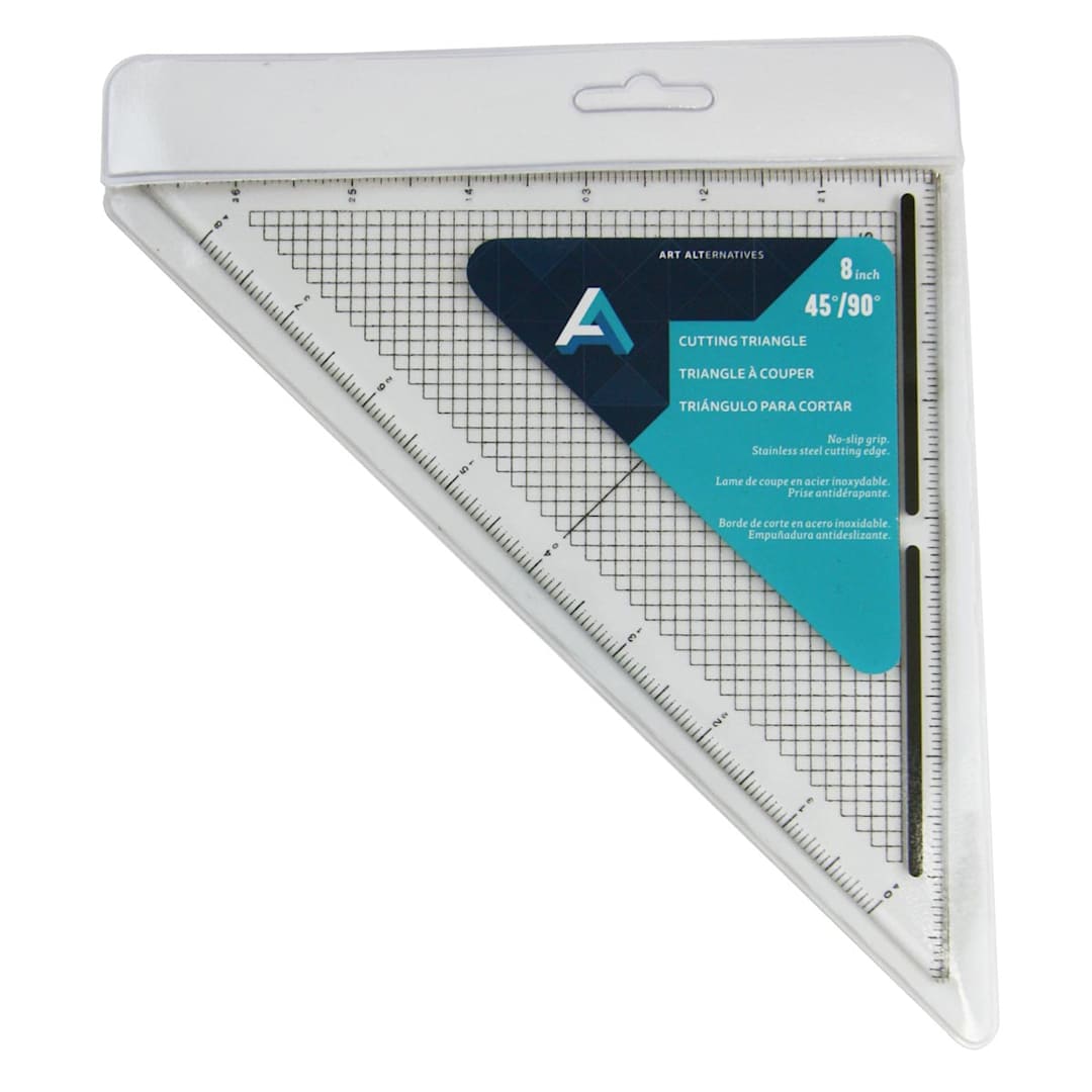Open in modal - Acrylic Cutting Edge Triangles 8" - 45  - Peggable