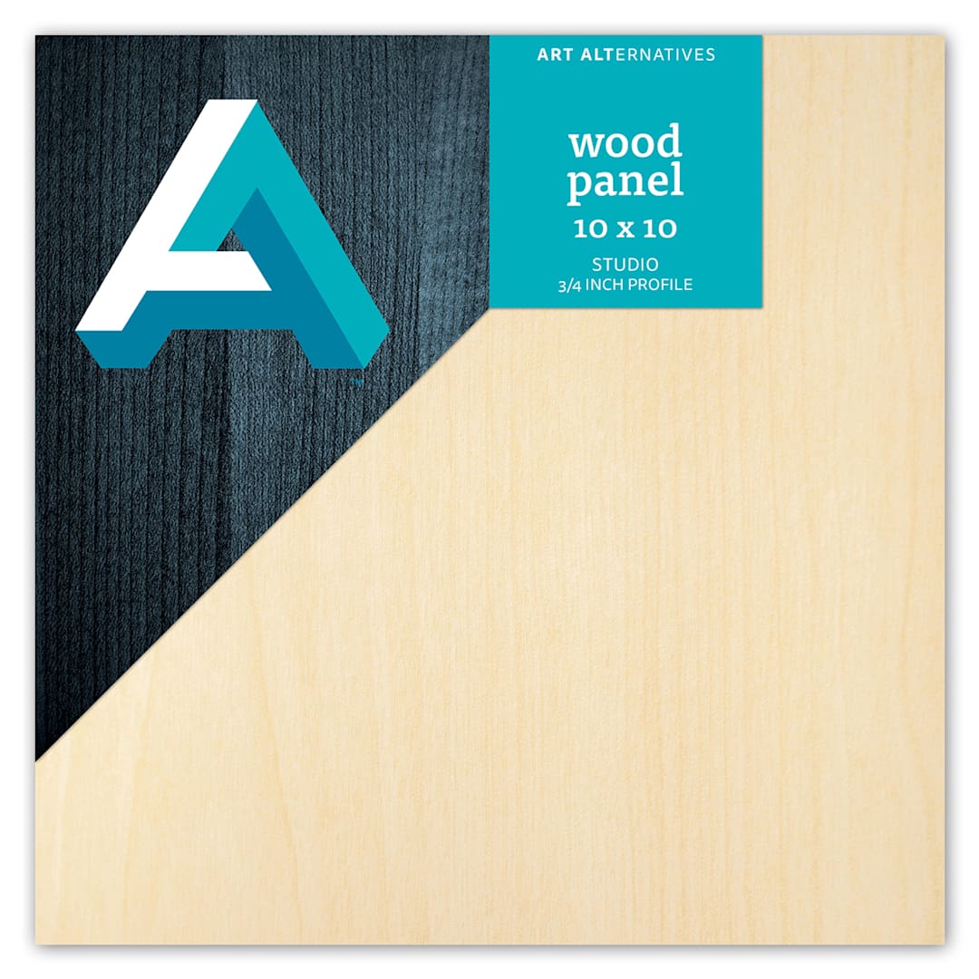 Open in modal - Art Alternatives Classic Wood Panel, Studio, .75 in Profile, 10 in x 10 in