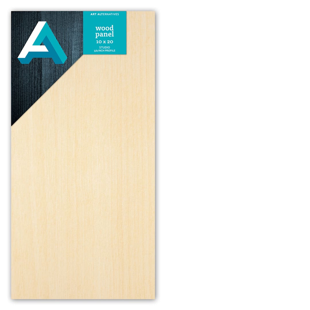 Open in modal - Art Alternatives Classic Wood Panel, Studio, .75 in Profile, 10 in x 20 in