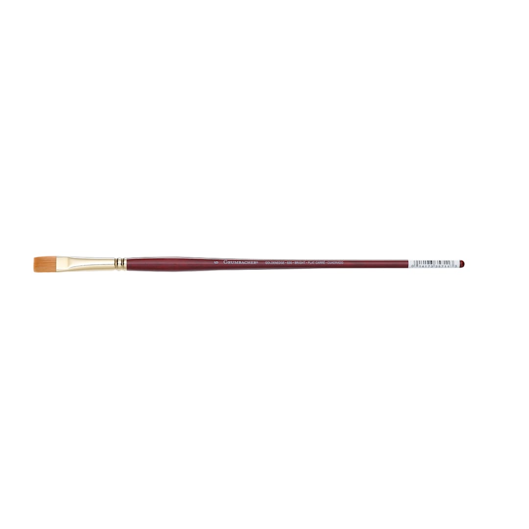 Open in modal - Grumbacher Golden Edge Acrylic Brush, Bright, 6