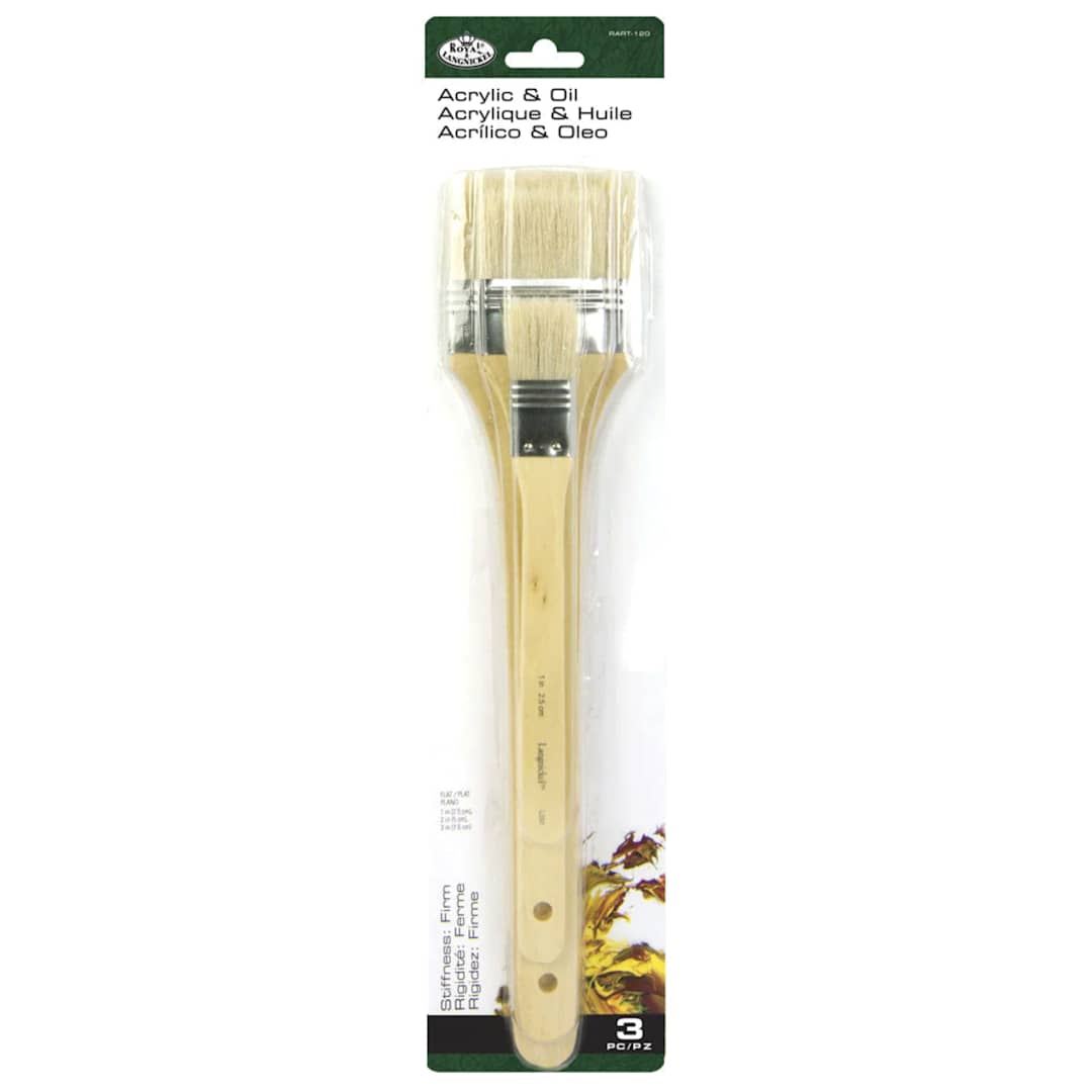 Open in modal - Royal Brush Large Area Bristle Brush Set of 3