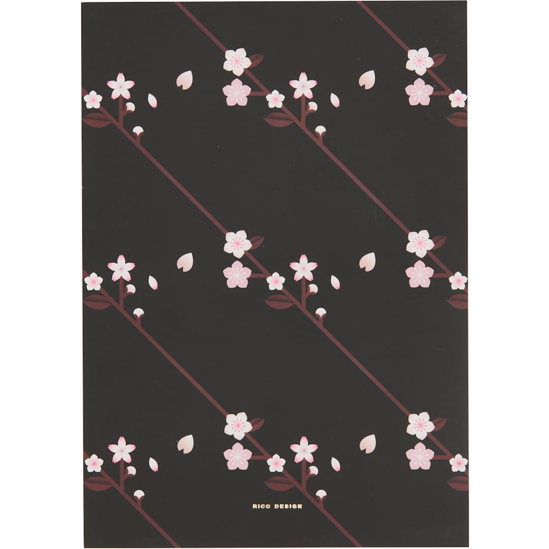 Open in modal - Rico Design Sakura Black - Dotted