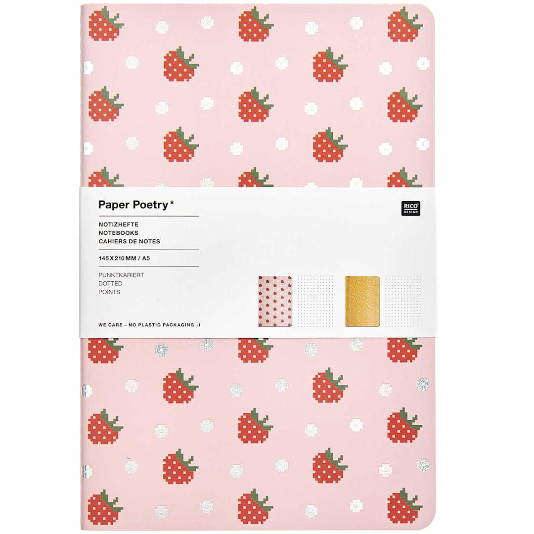 Open in modal - Rico Design Fruits Set - 2 Books/Pkg., A5 (5.7" x 8.3")