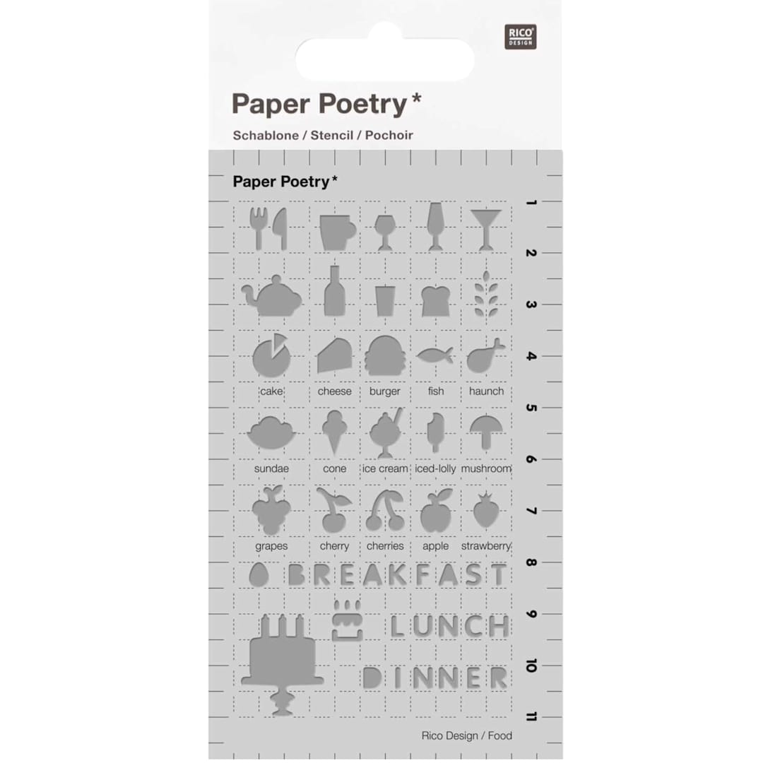 Open in modal - Journaling Stencils Food