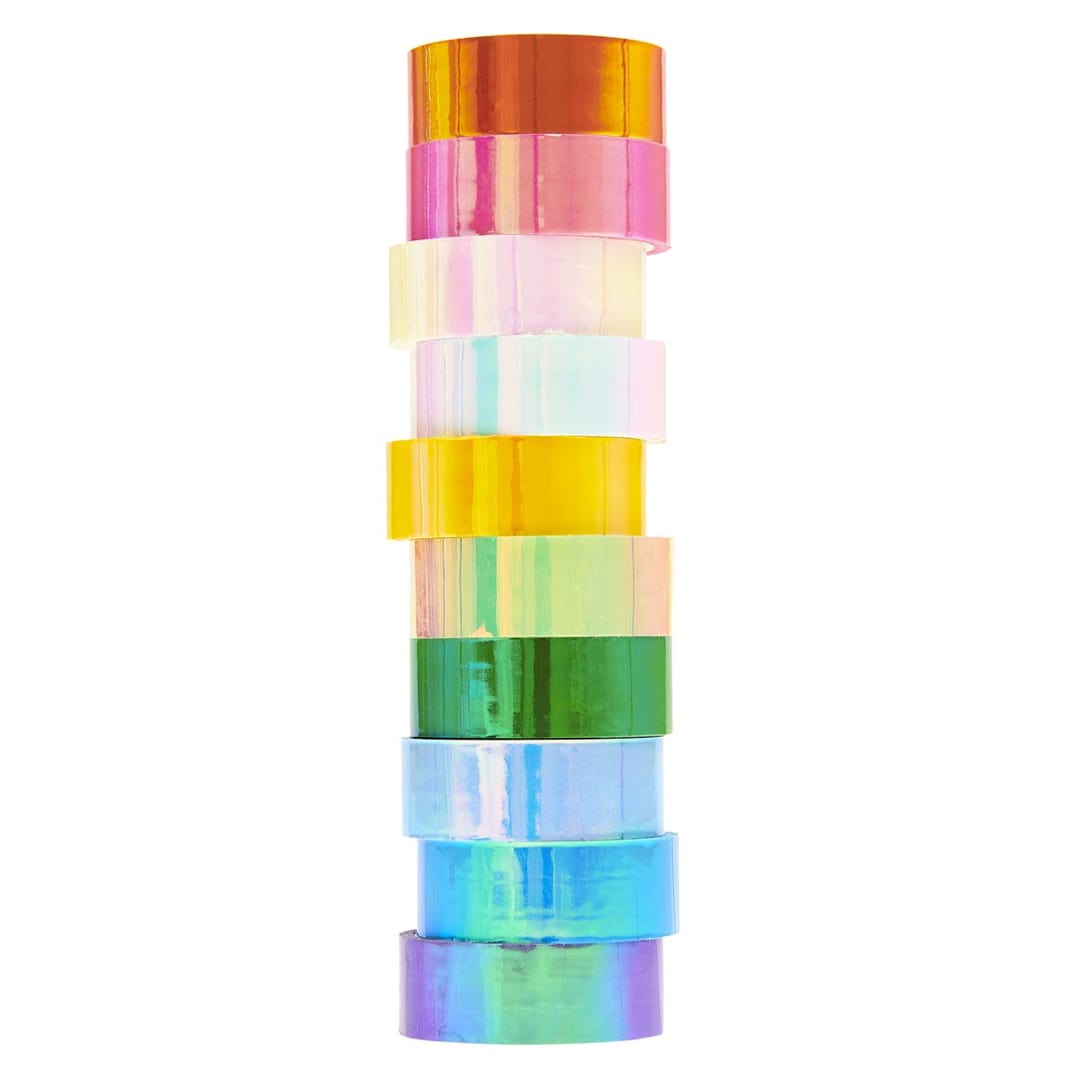 Open in modal - Mirror Rainbow Tape Set 10-Roll Set