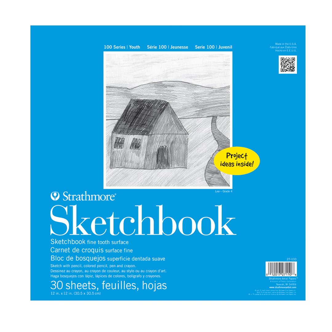 Open in modal - Strathmore Kids Sketchbook, 12 in x 12 in