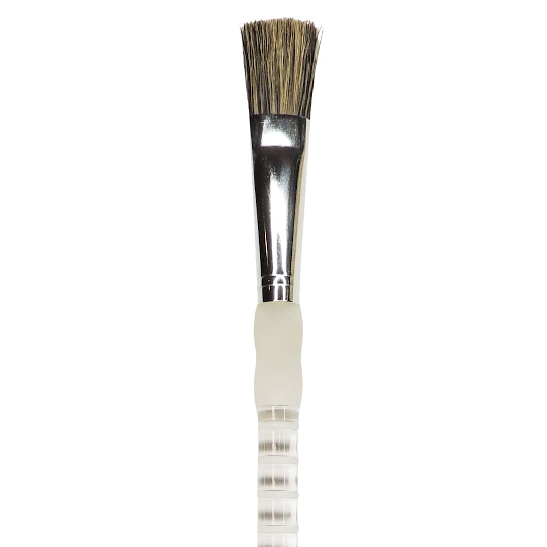 Open in modal - Royal Brush Soft Grip White Taklon, Fitch, Size 3/4"