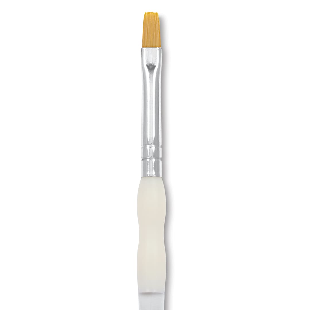 Open in modal - Royal Brush Soft-Grip Golden Taklon Brush, SHORT SHDR 6