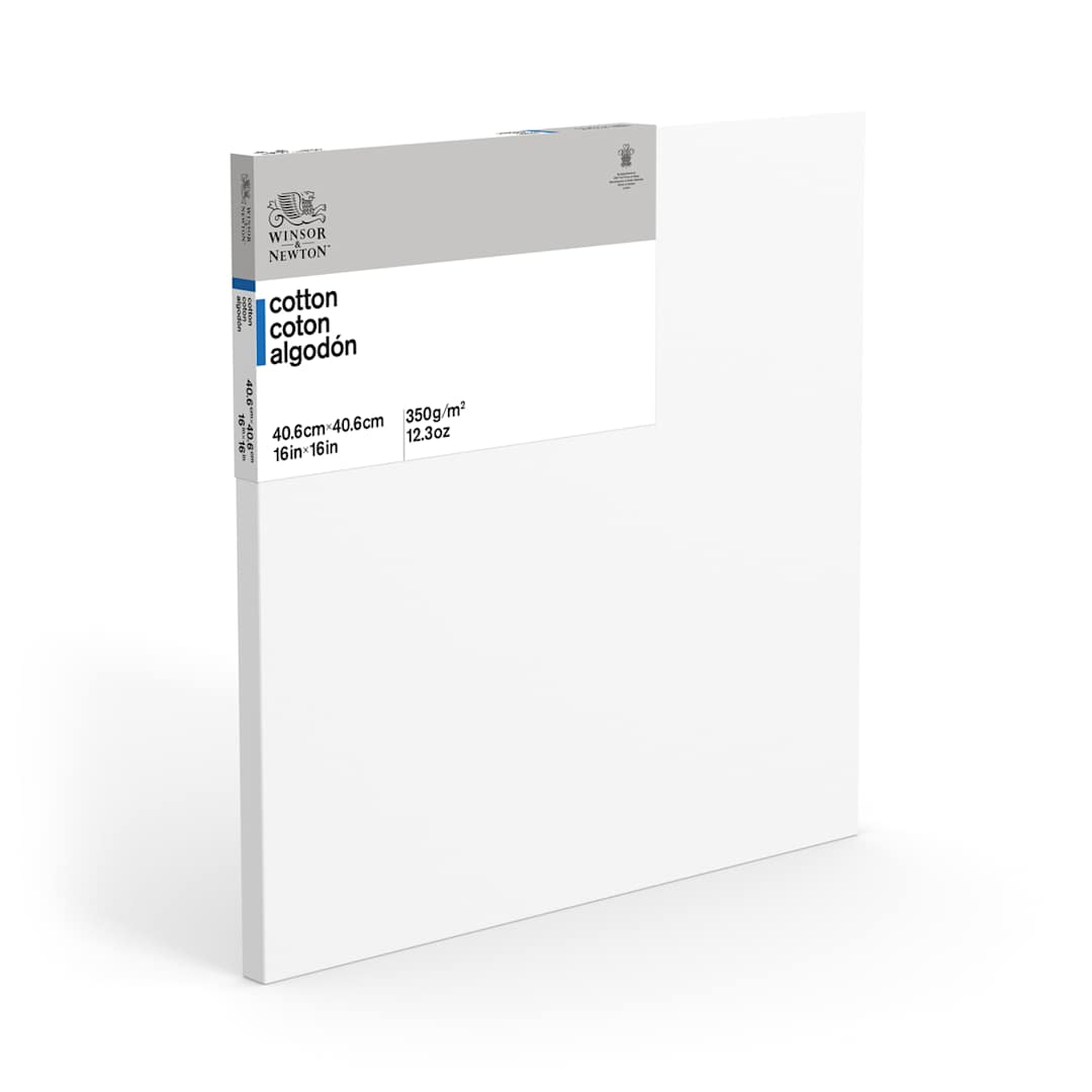 Open in modal - Winsor & Newton Classic Cotton Stretched Canvas, Traditional .75 Profile, 16 in x 16 in