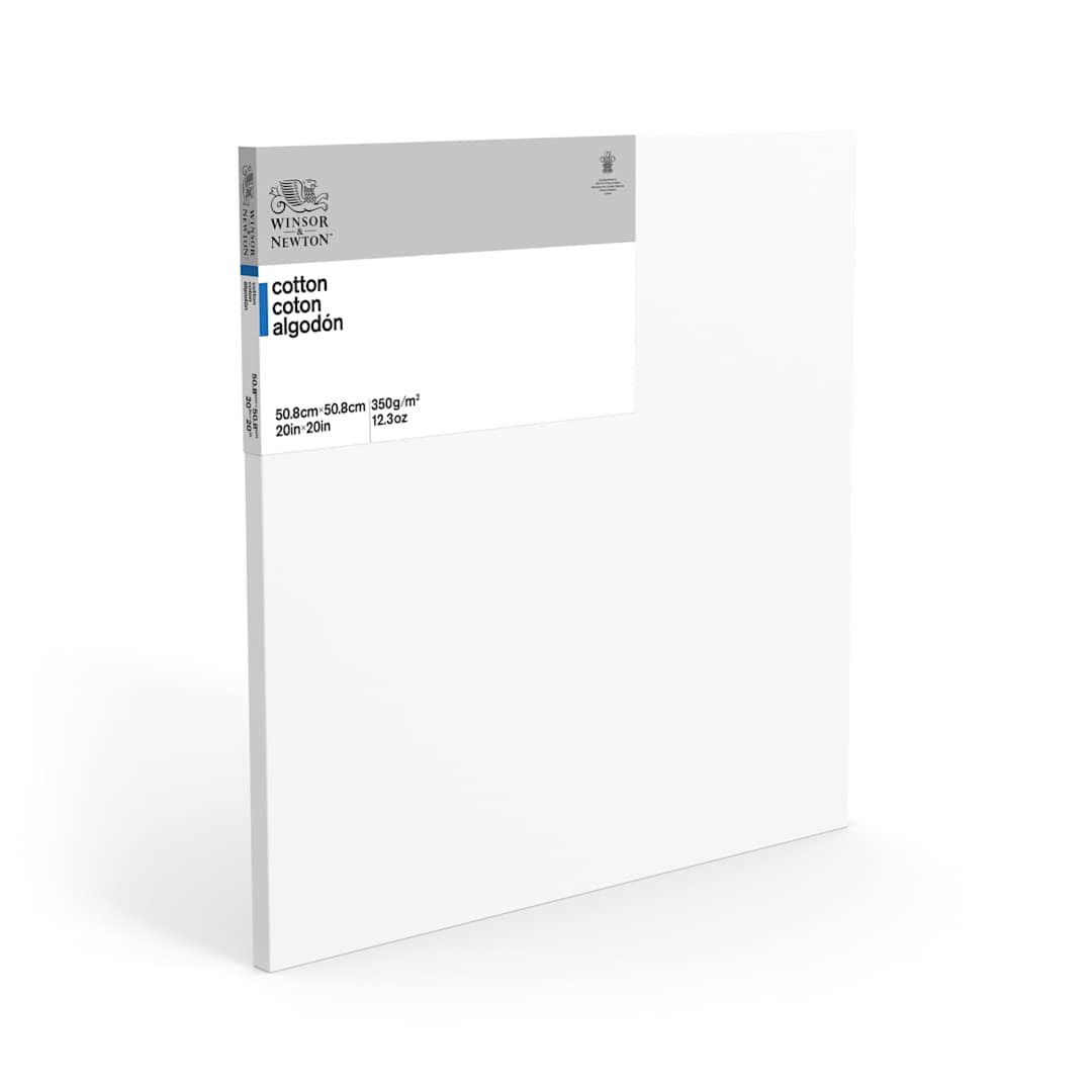 Open in modal - Winsor & Newton Classic Cotton Stretched Canvas, Traditional .75 Profile, 20 in x 20 in