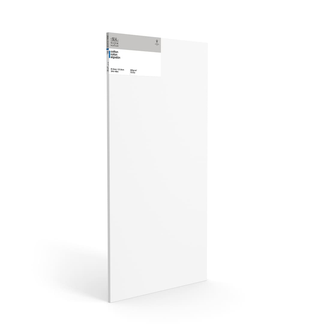 Open in modal - Winsor & Newton Classic Cotton Stretched Canvas, Traditional .75 Profile, 24 in x 48 in