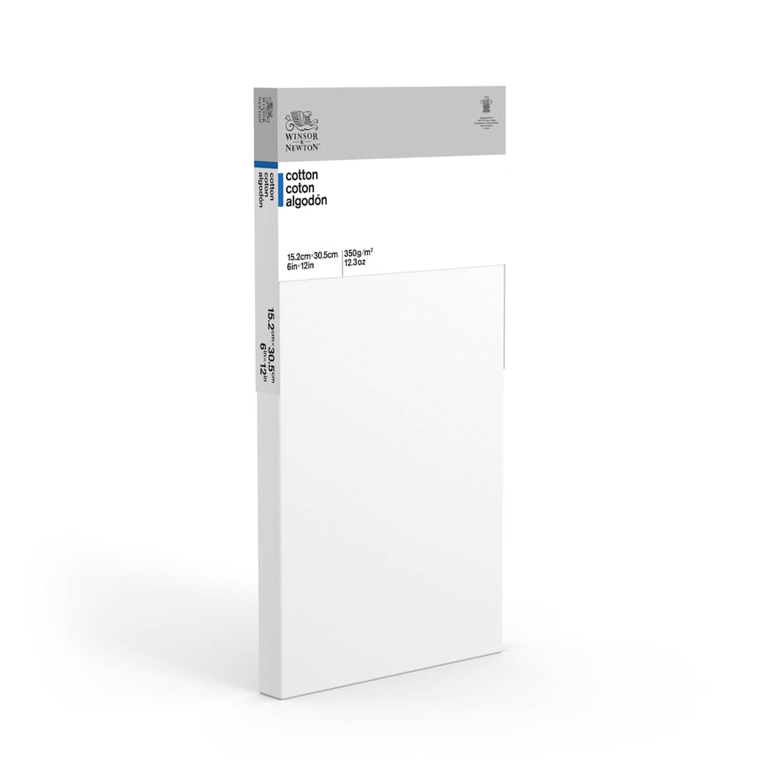 Open in modal - Winsor & Newton Classic Cotton Stretched Canvas, Traditional .75 Profile, 6 in x 12 in