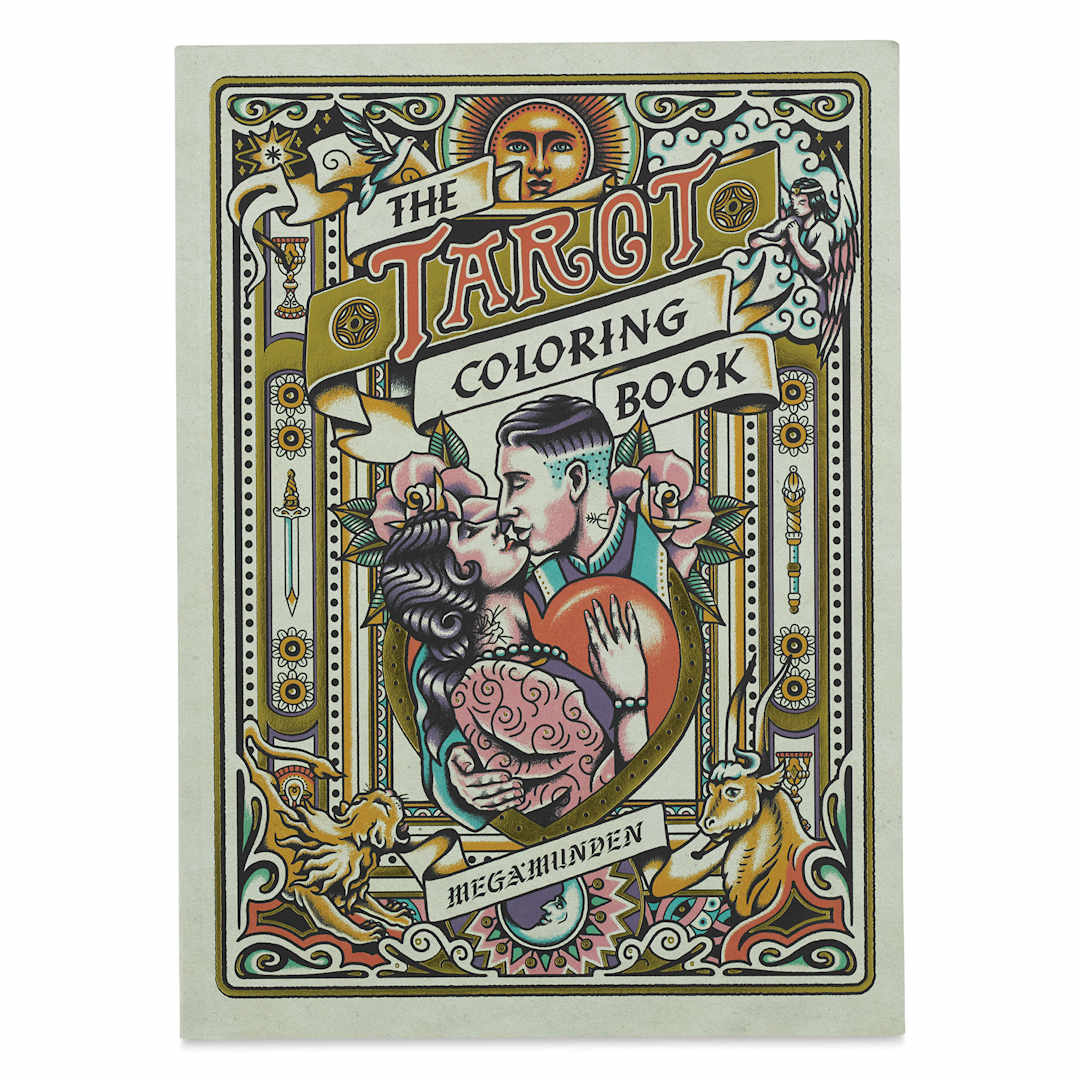 Open in modal - The Tarot Coloring Book (front cover)