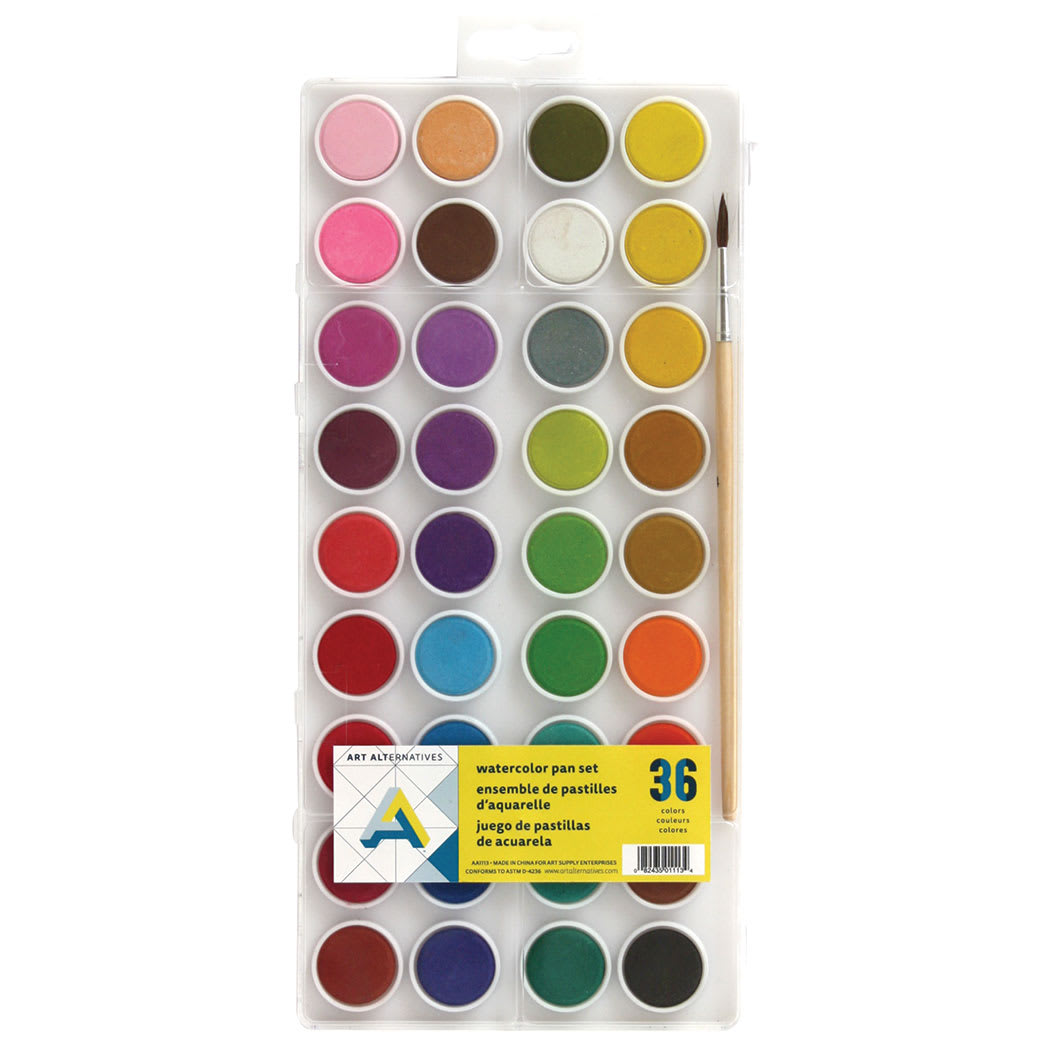 Open in modal - Art Alternatives Watercolor Pan Set of 36