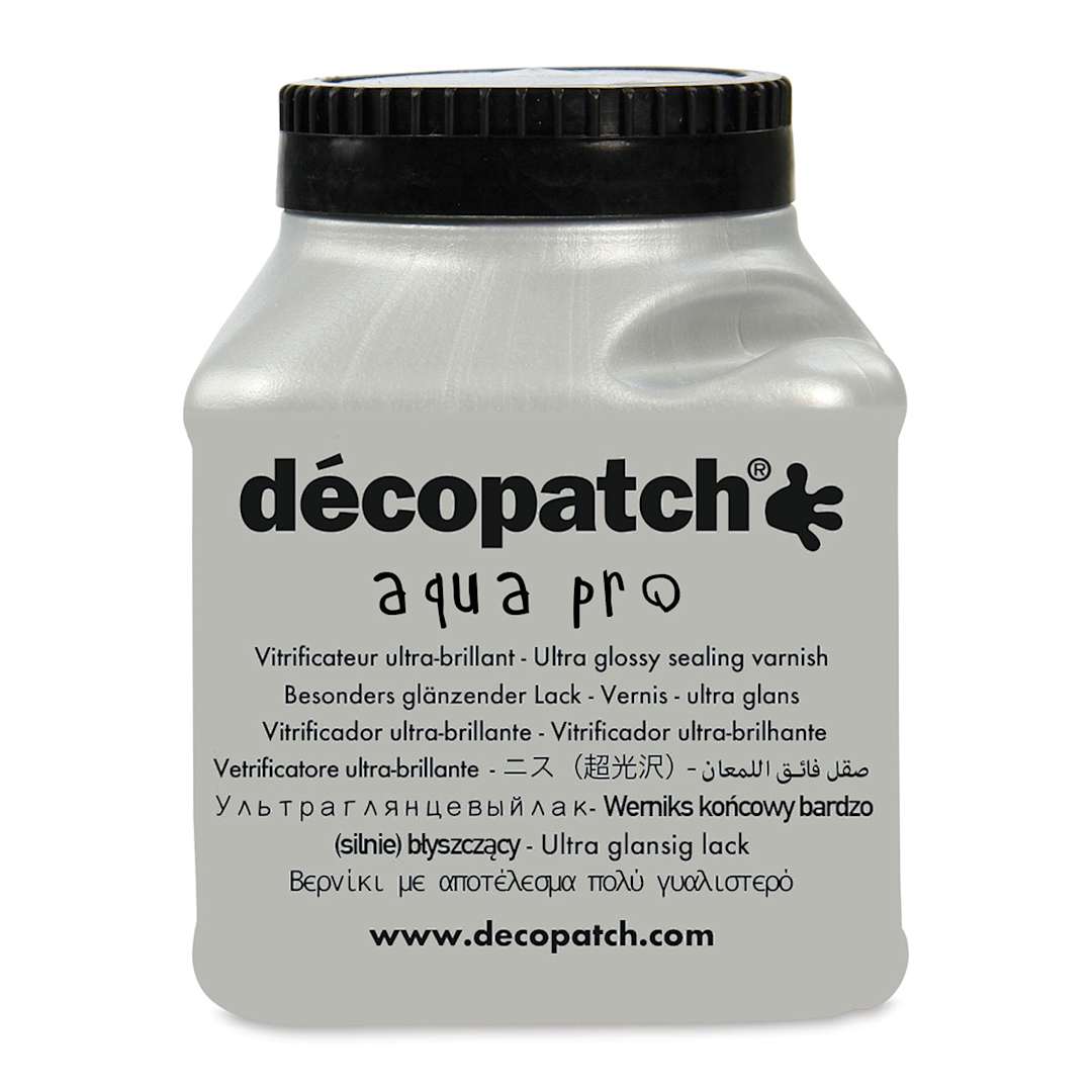 Open in modal - DecoPatch Aquapro Varnish - Ultra Glossy, 6 oz, Front of Bottle