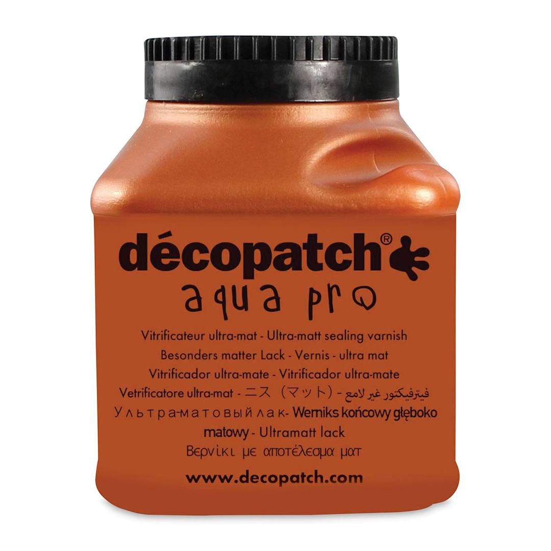 Open in modal - DecoPatch Aquapro Varnish - Ultra Matte, 6 oz, Front of Bottle