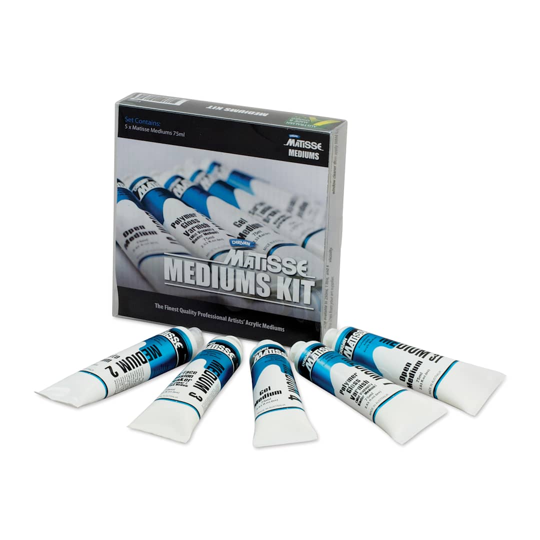 Open in modal - Matisse Acrylic Wet Mediums - Set of 5, 75 ml