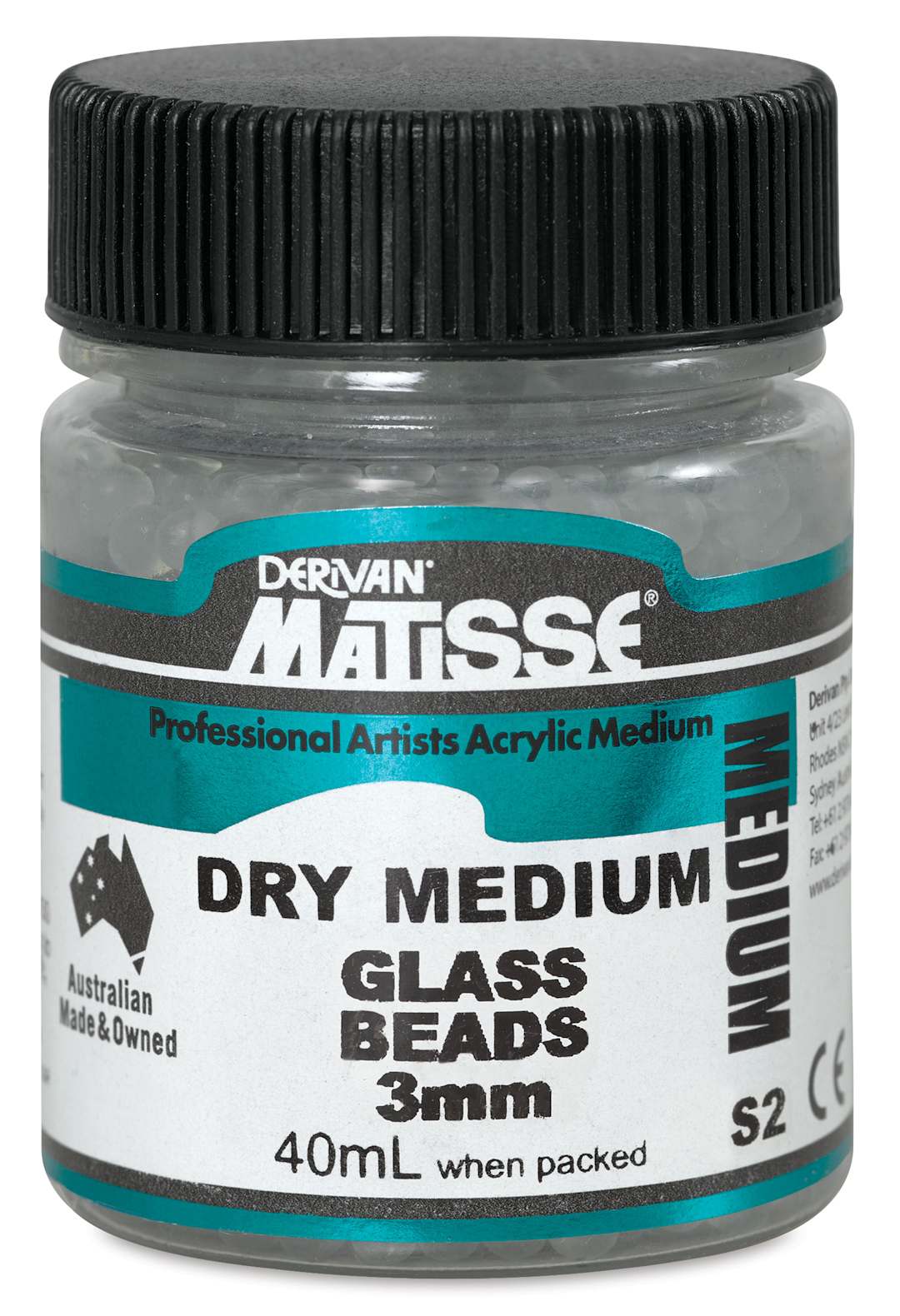 Open in modal - Matisse Acrylic Effects Dry Medium Glass Beads - 3 mm, 40 ml