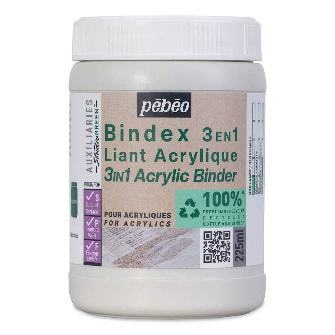 Open in modal - Pebeo Studio Green Bindex 3-in-1 Acrylic Binder - 225 ml