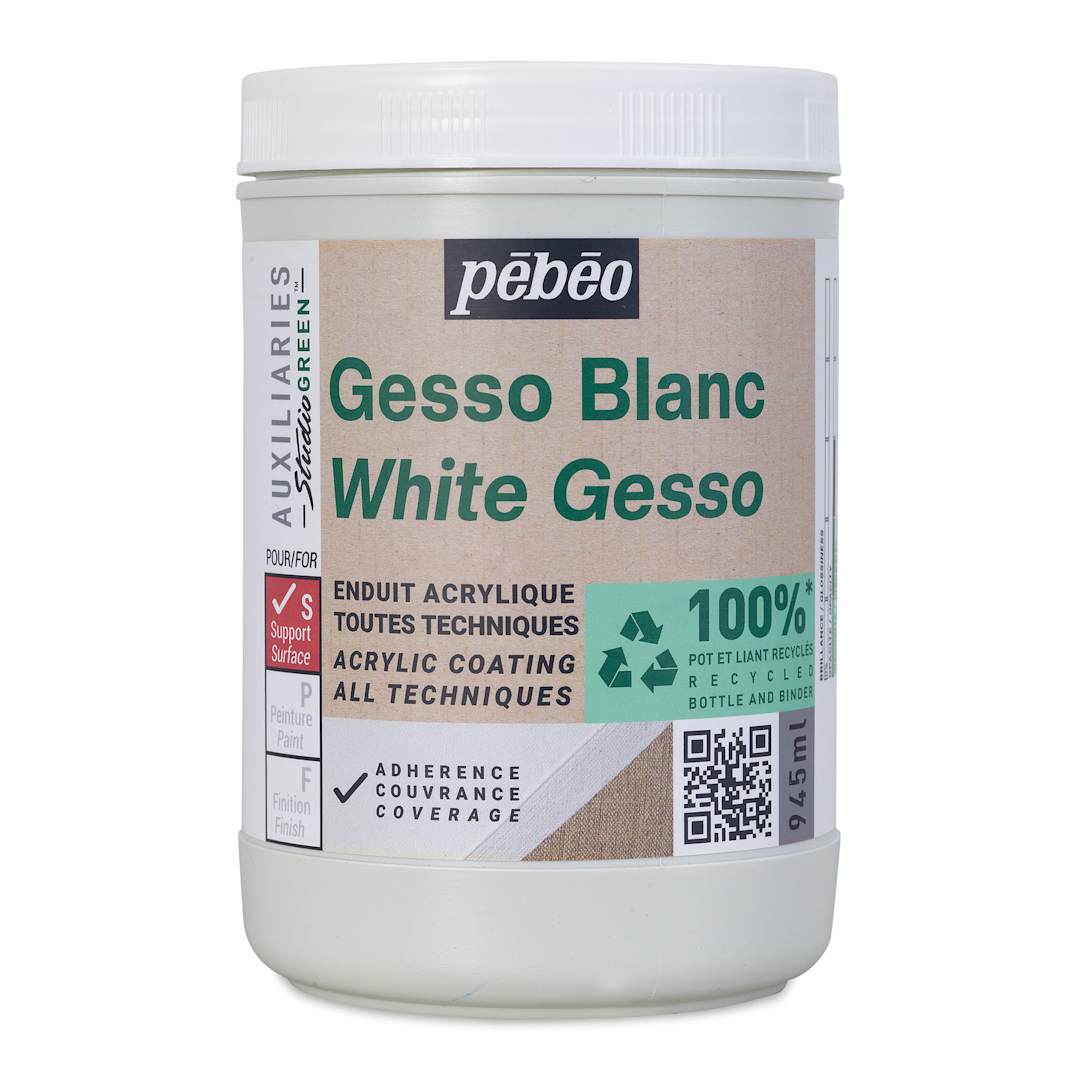 Open in modal - Pebeo Studio Green Gesso - White, 945 ml