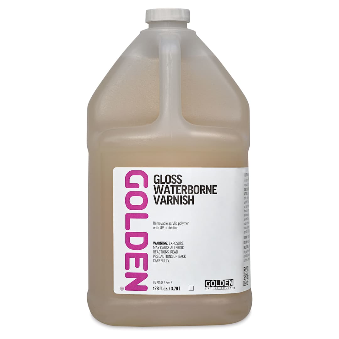 Open in modal - Golden Waterborne Varnish - Gloss, 128 oz