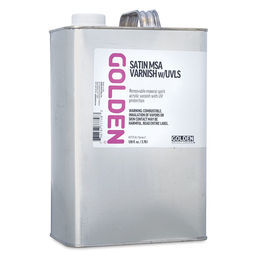 Open in modal - Golden MSA Varnish with UVLS - Satin, 128 oz