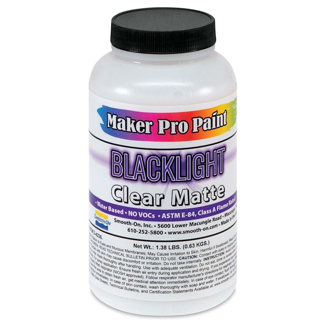 Open in modal - Smooth-On Maker Pro Blacklight Top-Coating Medium - Matte, 16 oz