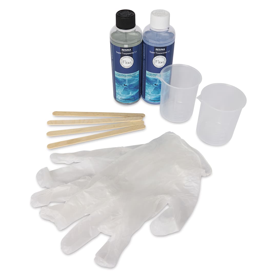 Open in modal - Fleur Super Clear Resin - Resin and Hardener Kit, 480 ml