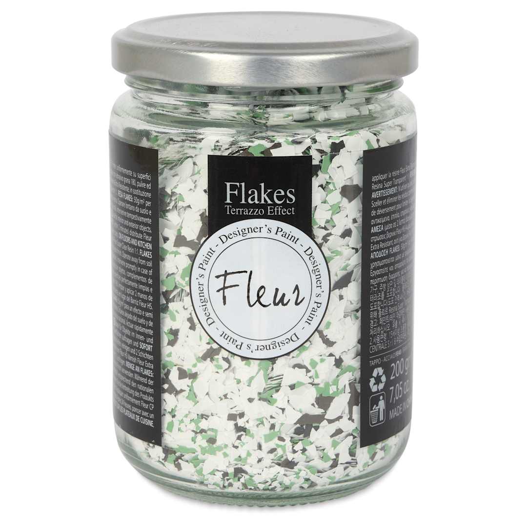 Open in modal - Fleur Terrazzo Effect Flakes - Green Jasper, 200 g