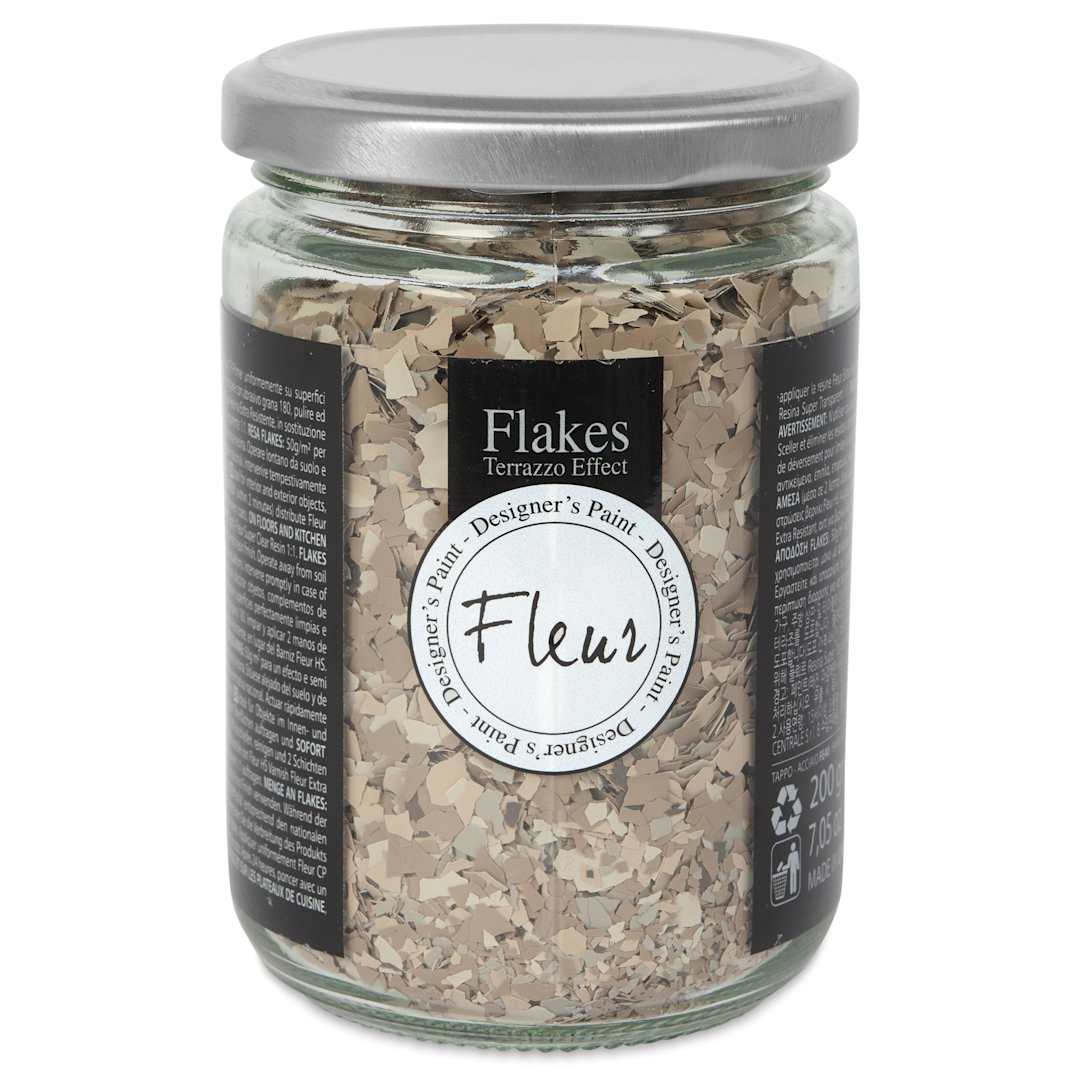 Open in modal - Fleur Terrazzo Effect Flakes - Bronzite Brown, 200 g
