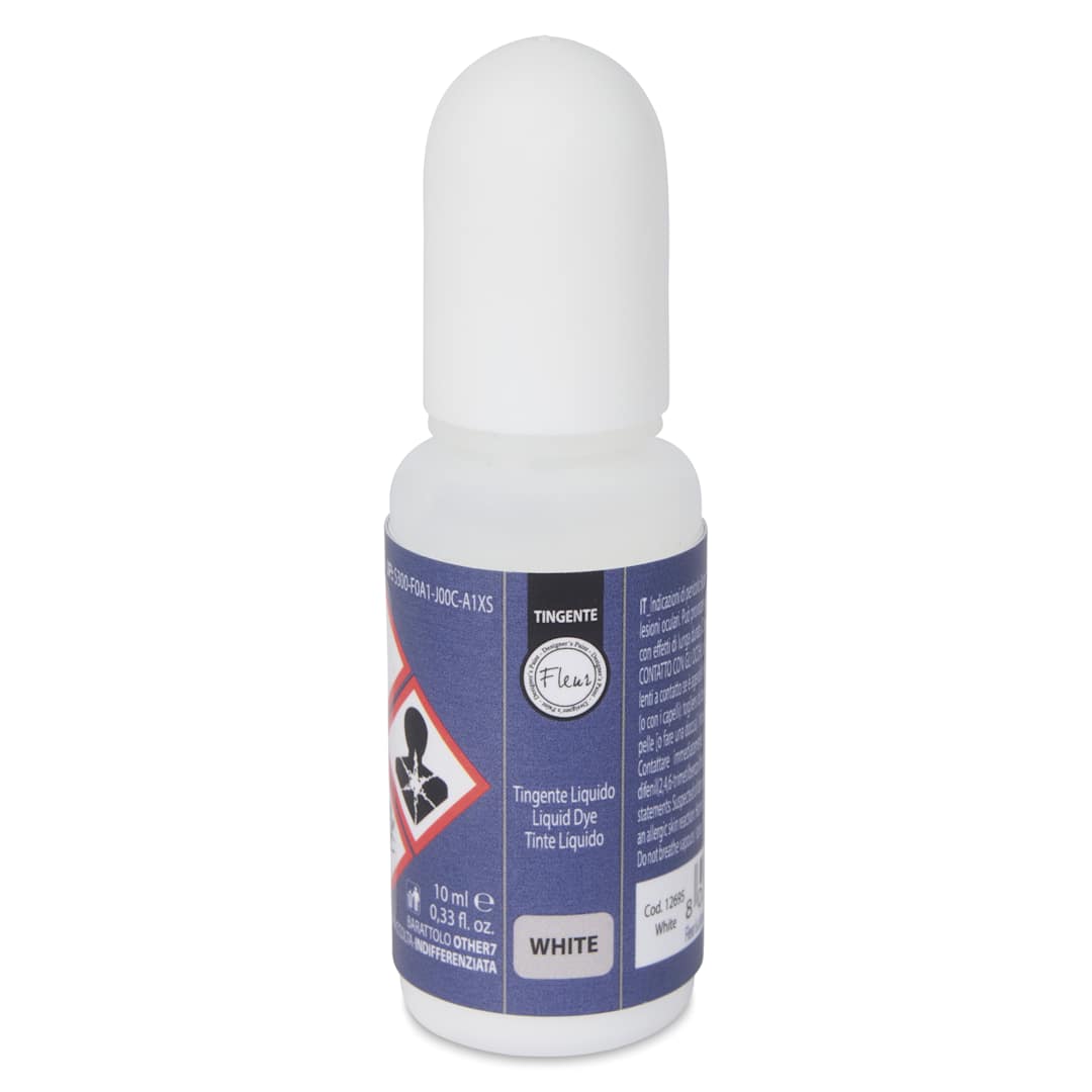 Open in modal - Fleur Epoxy Resin Liquid Dye - White, 10 ml