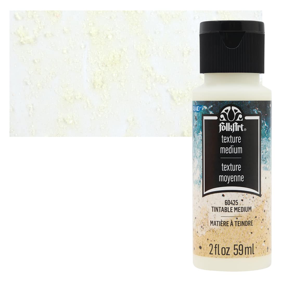 Open in modal - FolkArt Tintable Acrylic Glaze Medium, 2 oz bottle bottle and swatch