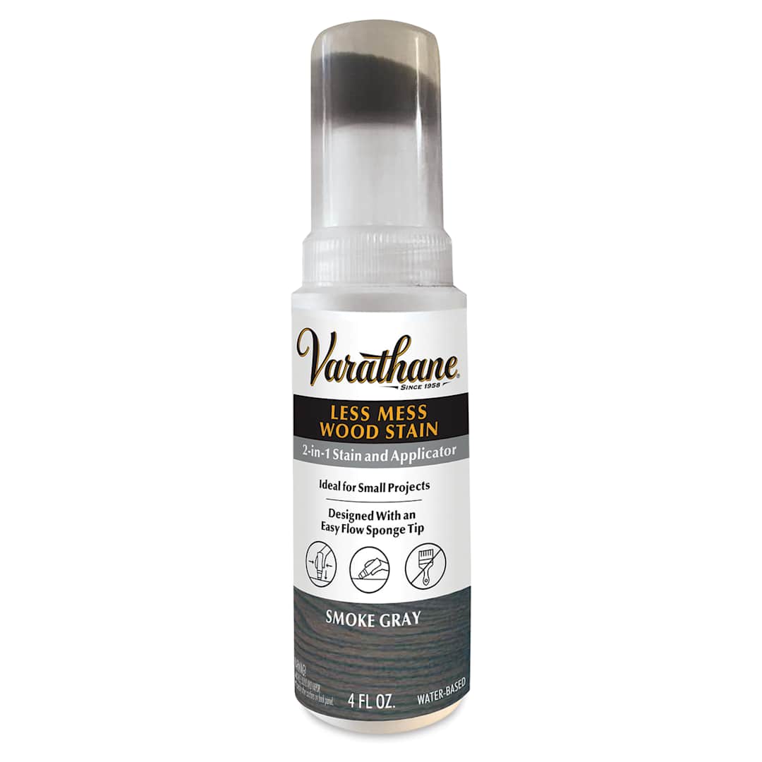 Open in modal - Varathane Less Mess Wood Stain - Smoke Gray, 4 oz