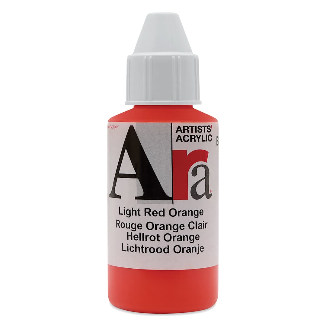 Open in modal - Ara Artists’ Acrylic Paint - Light Red Orange, 100 ml