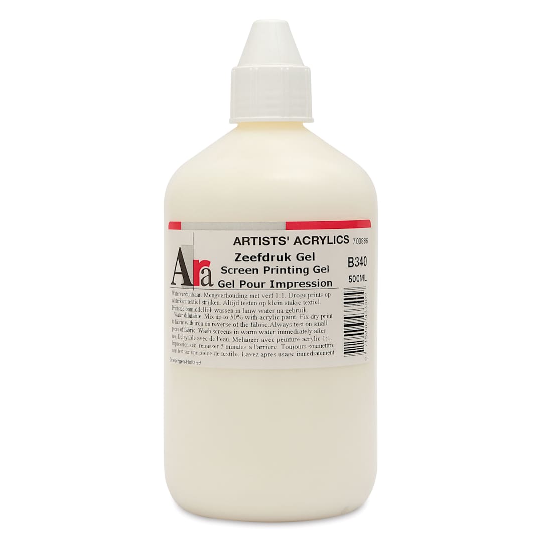 Open in modal - Ara Acrylic Screenprinting Gel Medium - 500 ml