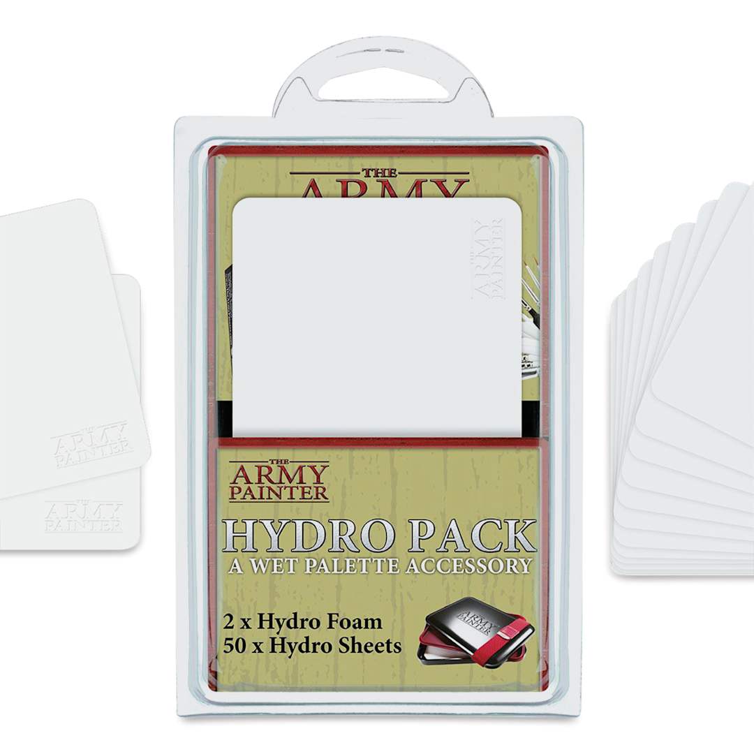 Open in modal - The Army Painter Wet Palette Hydro Pack Refills - Pkg of 52, packaging and contents