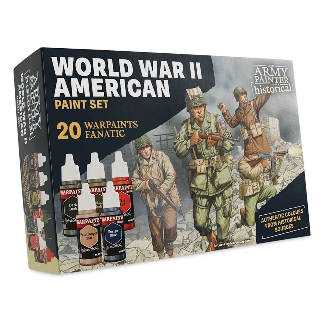 Open in modal - The Army Painter Warpaints Fanatic Historical Paints - Set of 20, American, 18 ml