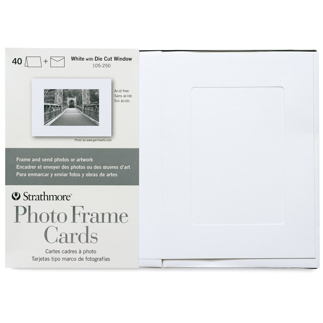 Open in modal - Strathmore Photo Frame Cards and Envelopes - Pkg of 40, front of the packaging
