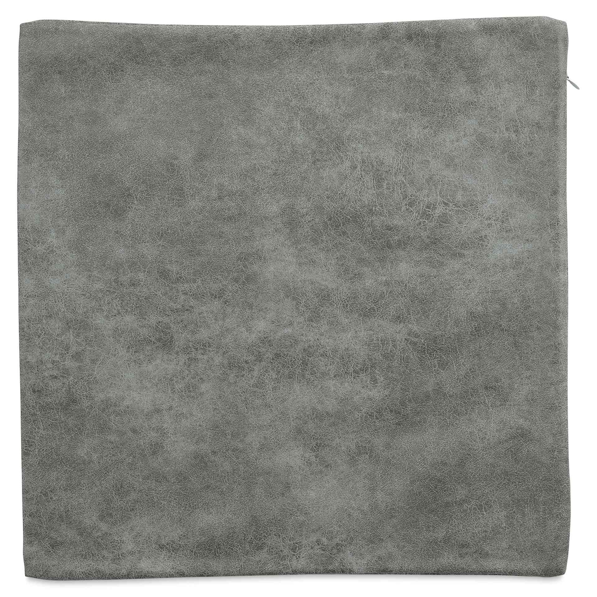 Craft Express Sublimation Printing Square Pillow Case - Dark Grey Vegan Leather, Pkg of 4 (blank pillow case)
