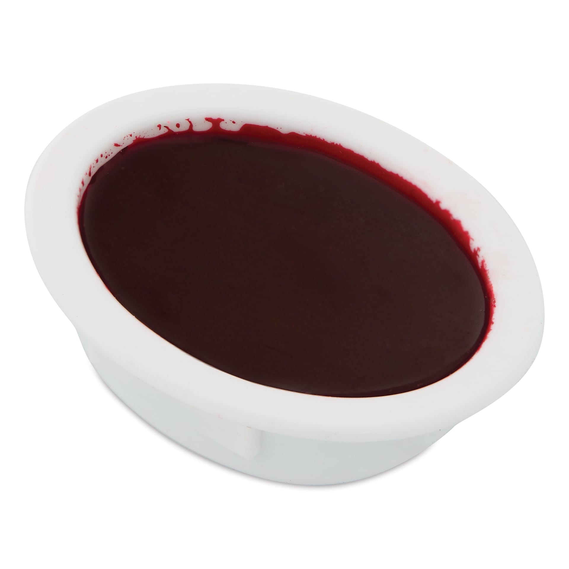 Close up of Prang Oval Watercolor Refill in Red