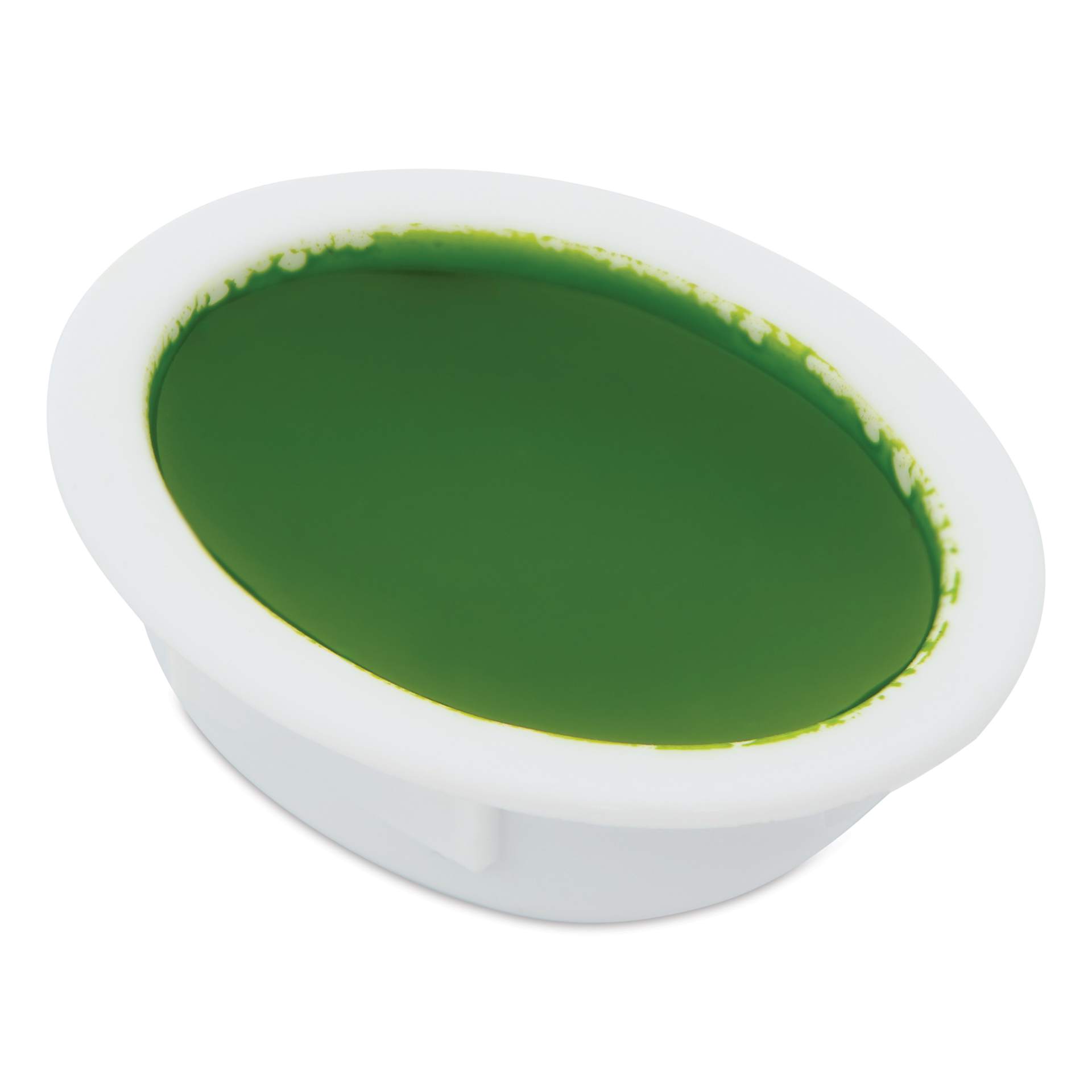 Close up of Yellow-Green Prang Oval Watercolor Refills