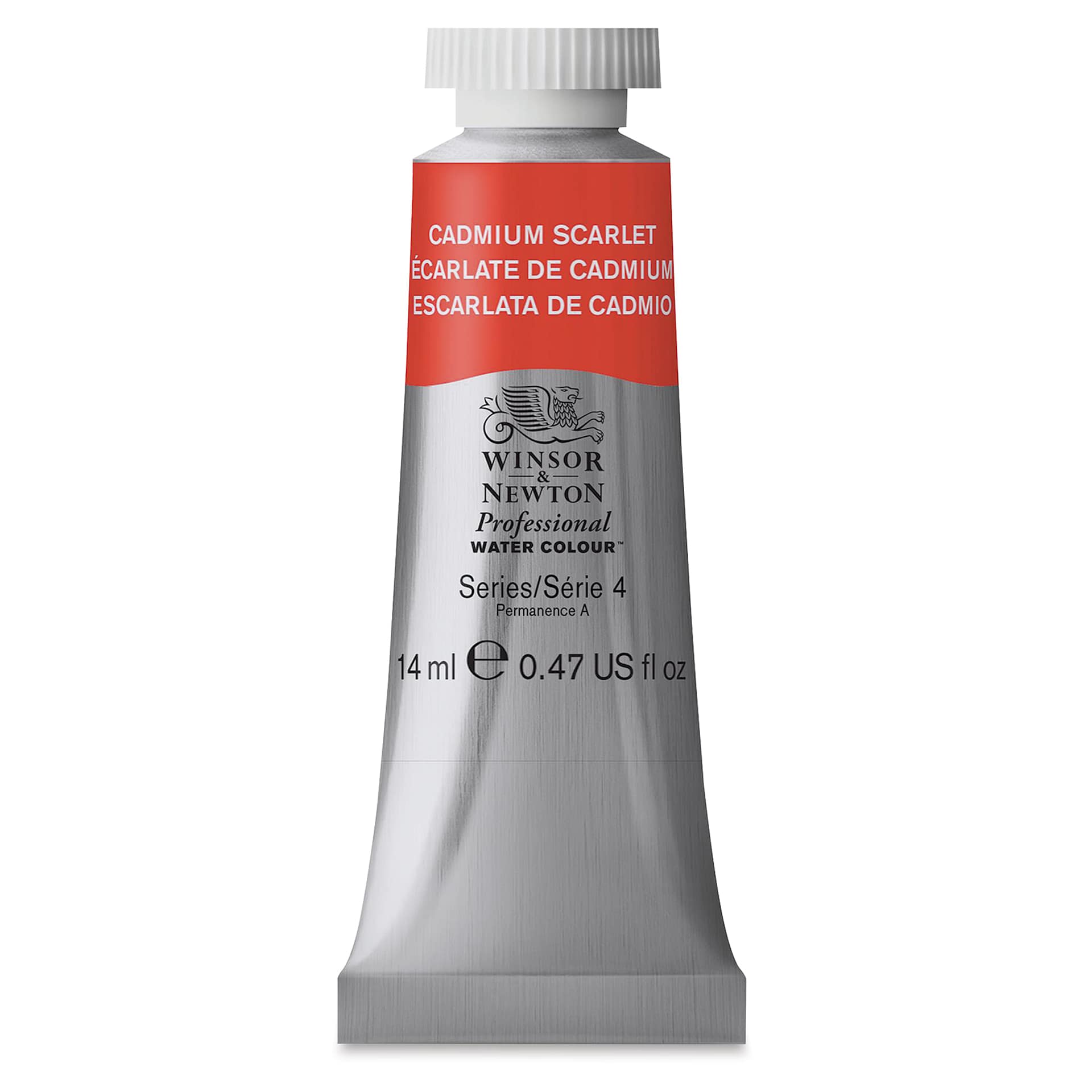 Winsor & Newton Professional Watercolor - Cadmium Scarlet, 14 ml tube