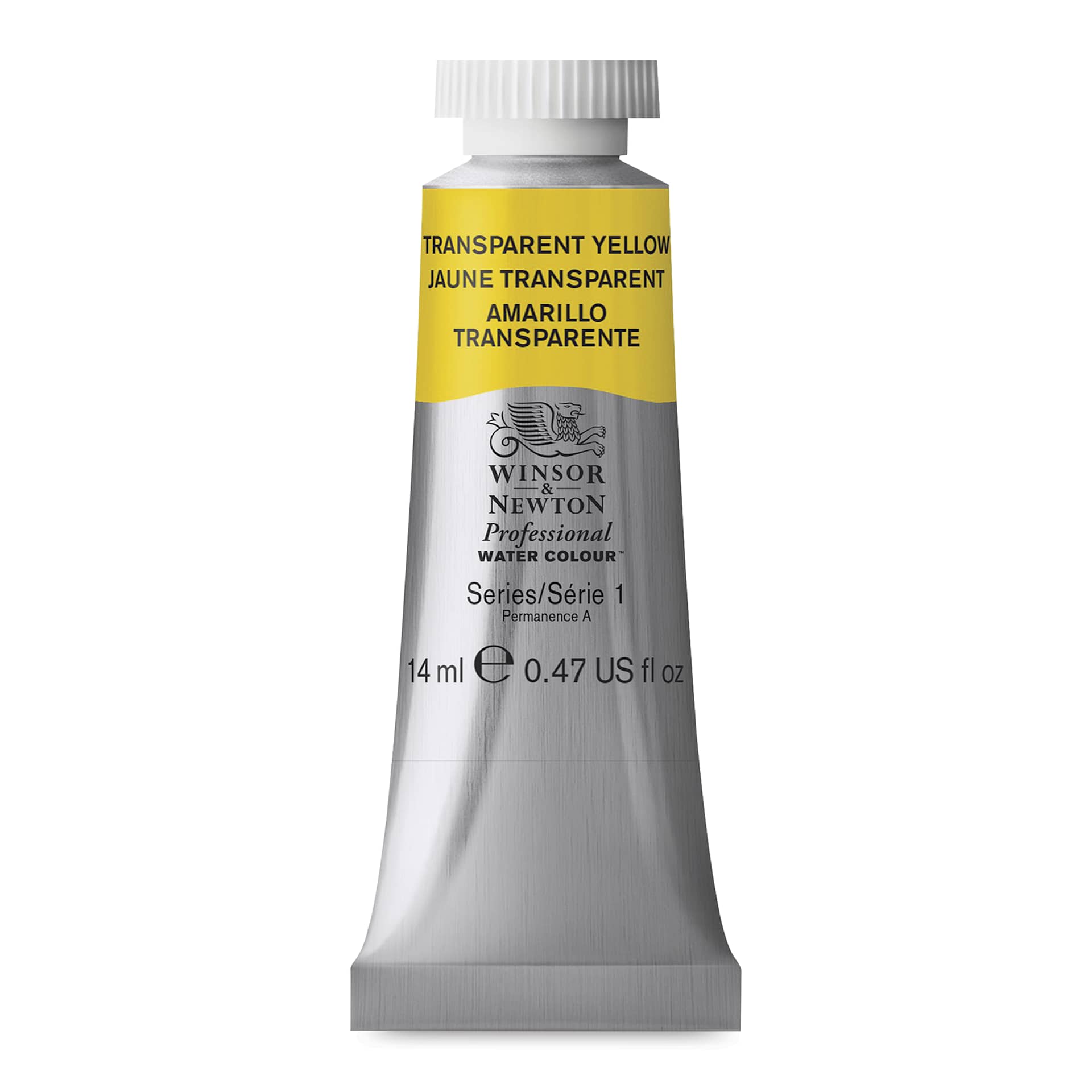 Winsor & Newton Professional Watercolor - Transparent Yellow, 14 ml tube