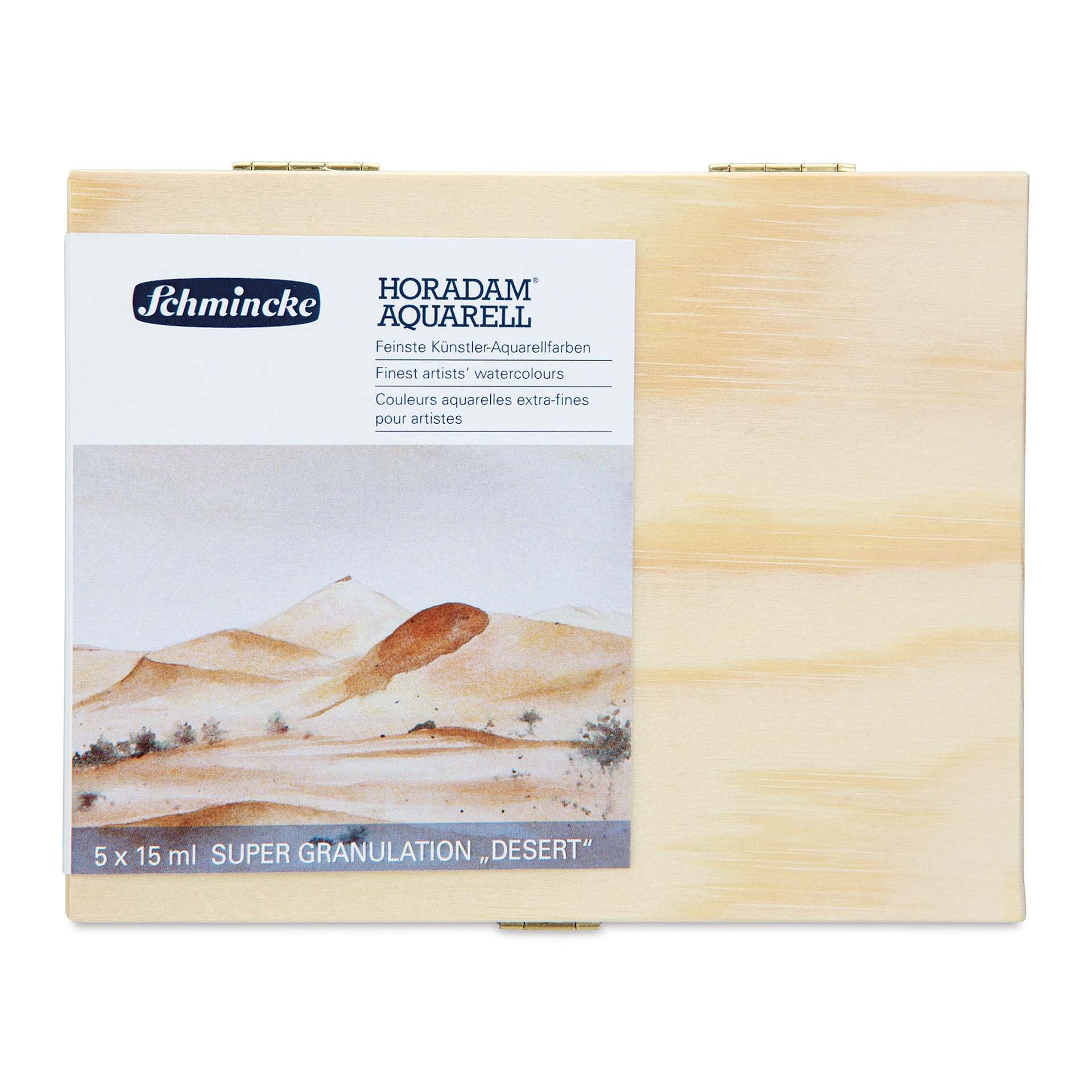 Schmincke Horadam Aquarell Artist Watercolor - Desert, Supergranulation, Set of 5, 15 ml, Tubes (Front of case)