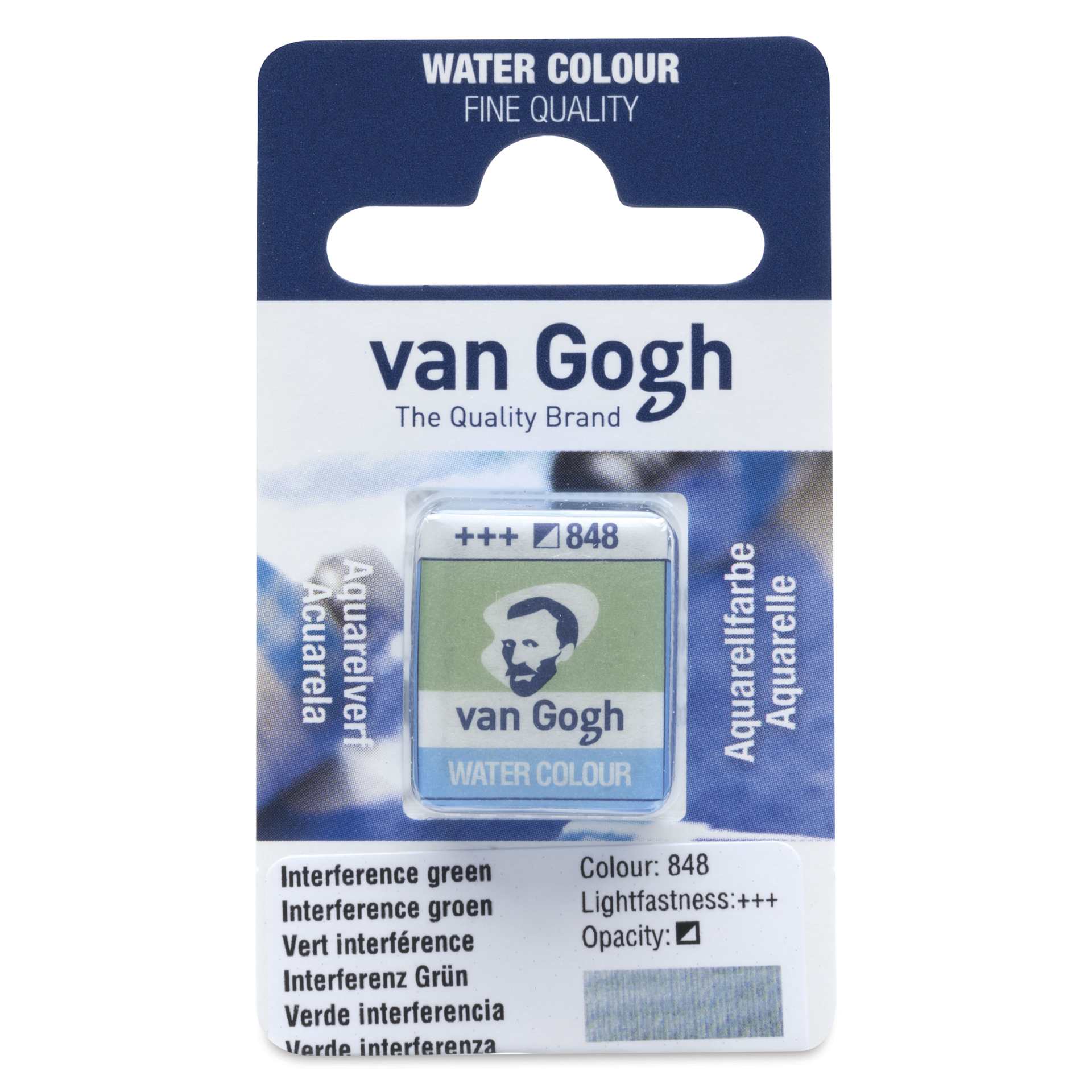 Van Gogh Watercolor Half Pan - Interference Green