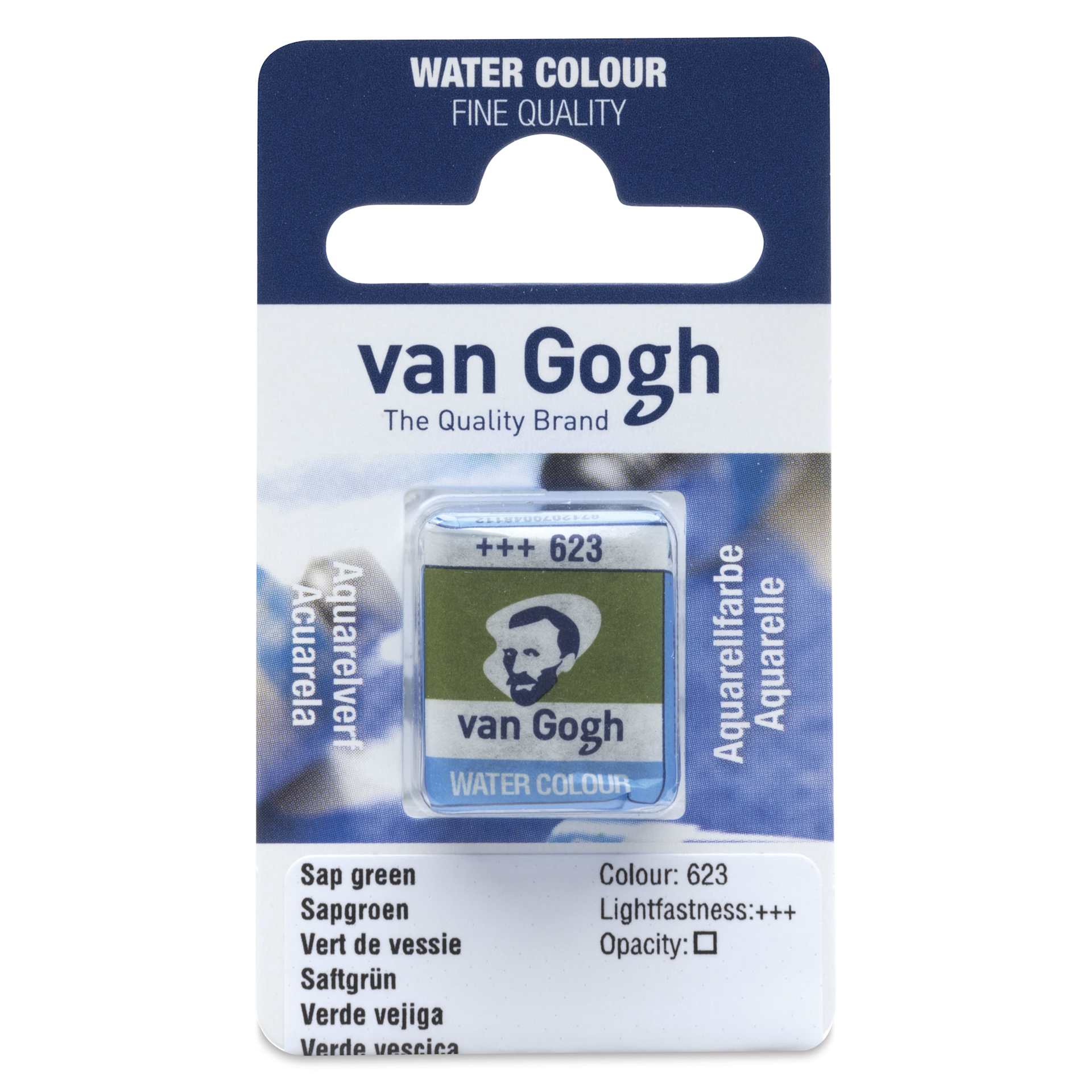 Van Gogh Watercolor Half Pan - Sap Green