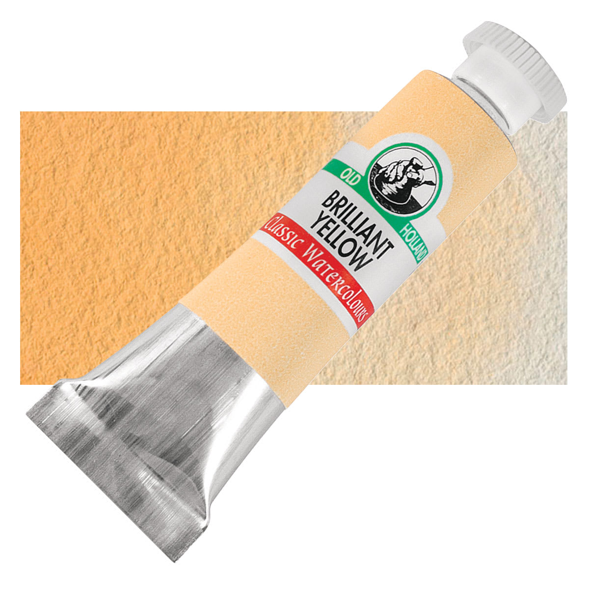 Old Holland Classic Artist Watercolor - Brilliant Yellow, 6 ml tube and swatch